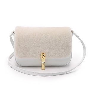 Elizabeth and James White and Cream Crossbody Bag